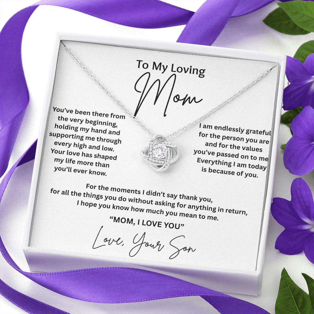 Gift For Mom From Son - "Everything I Am Today Is Because Of You"