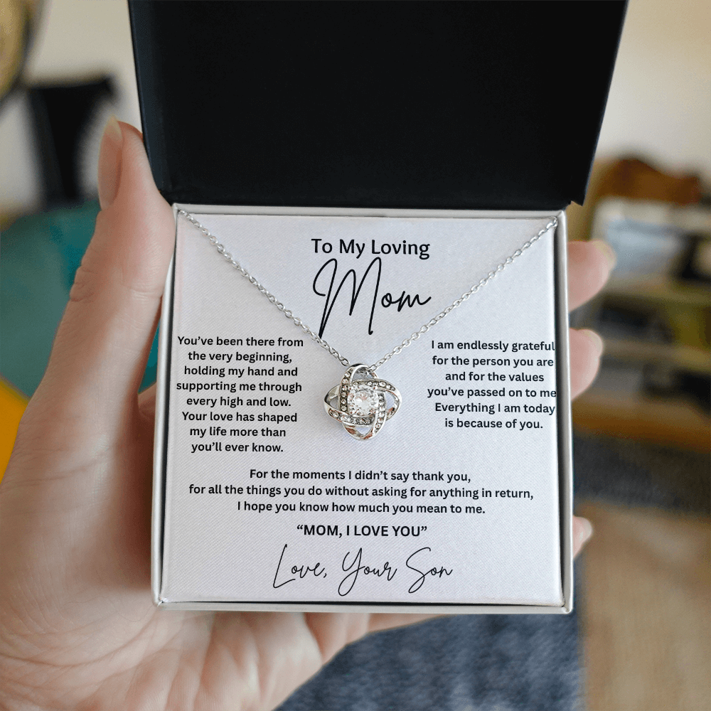 Gift For Mom From Son - "Everything I Am Today Is Because Of You"