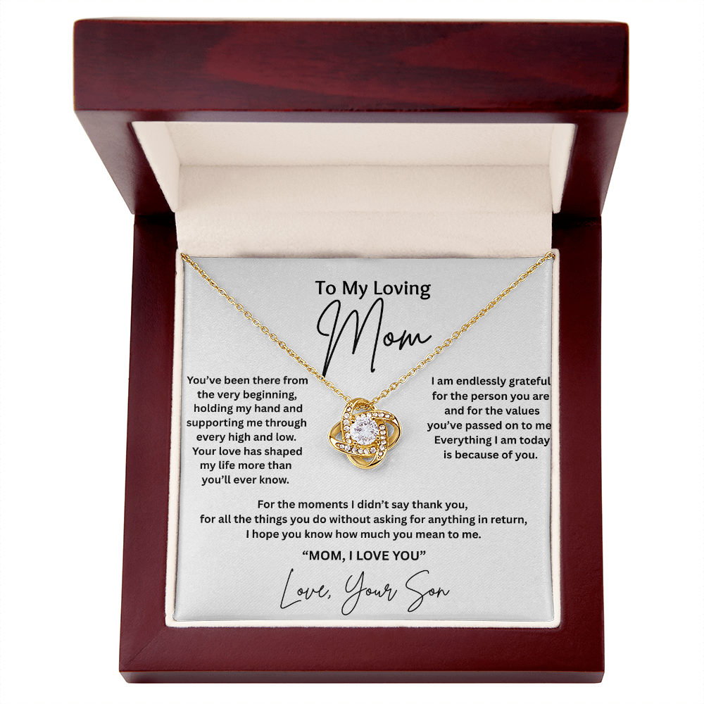 Gift For Mom From Son - "Everything I Am Today Is Because Of You"