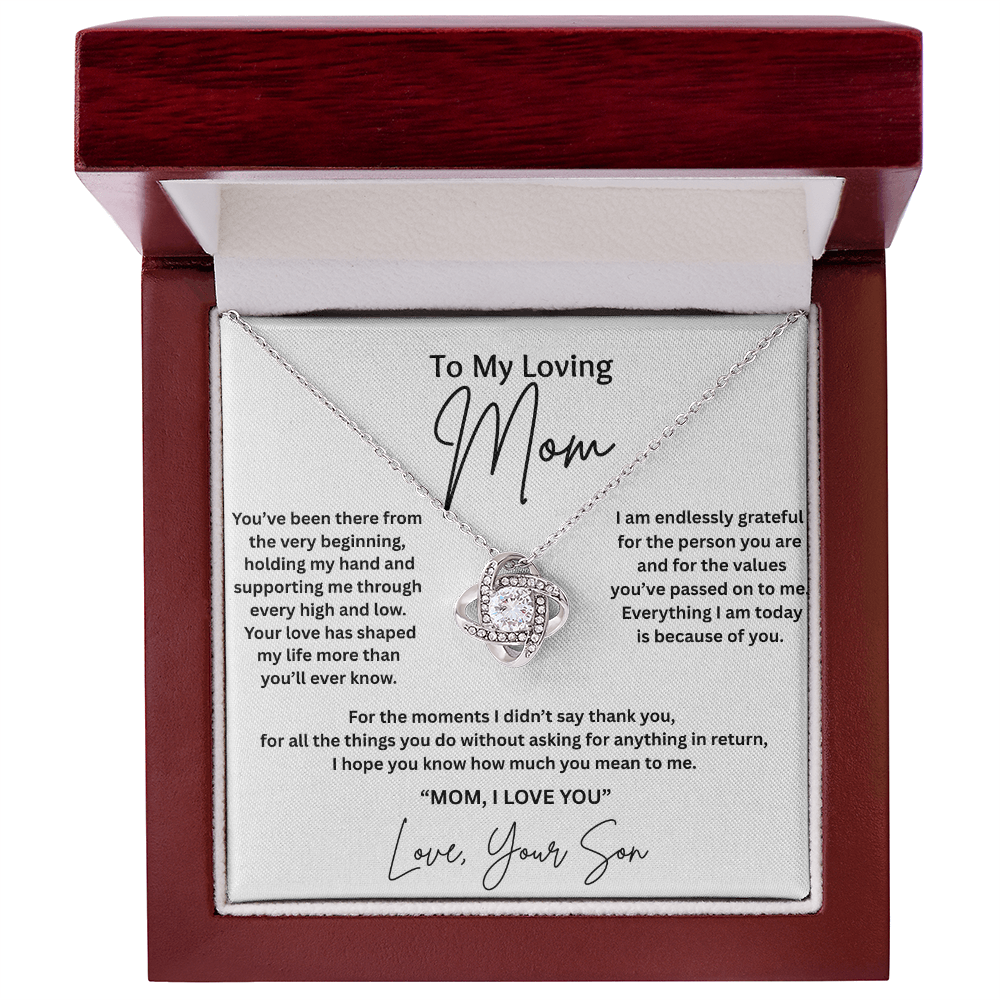 Gift For Mom From Son - "Everything I Am Today Is Because Of You"