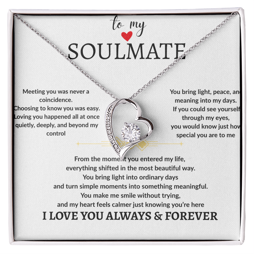 To My Soulmate the Light of my Life
