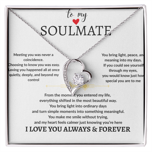 To My Soulmate the Light of my Life