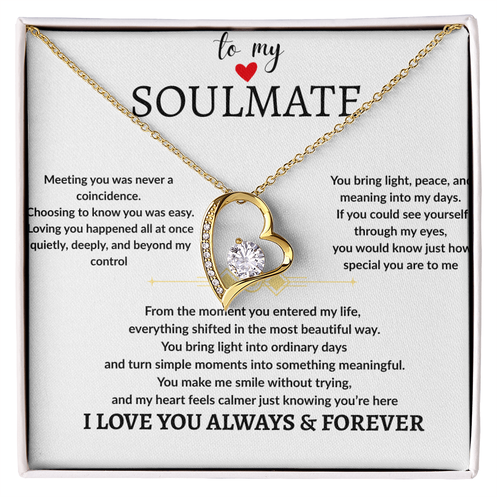To My Soulmate the Light of my Life